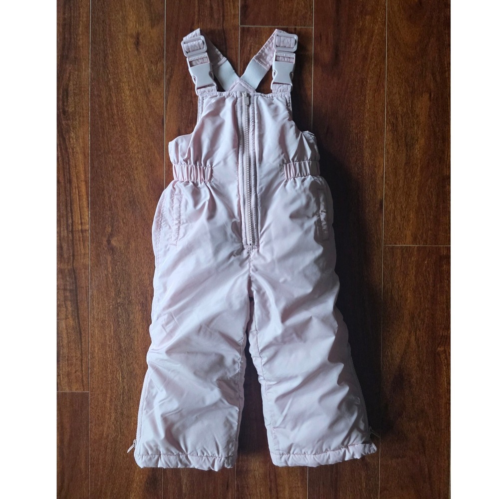 Baby Gap Kids Pink Insulated Snow Bibs Overalls Size 2 Years Toddler Winter Wear